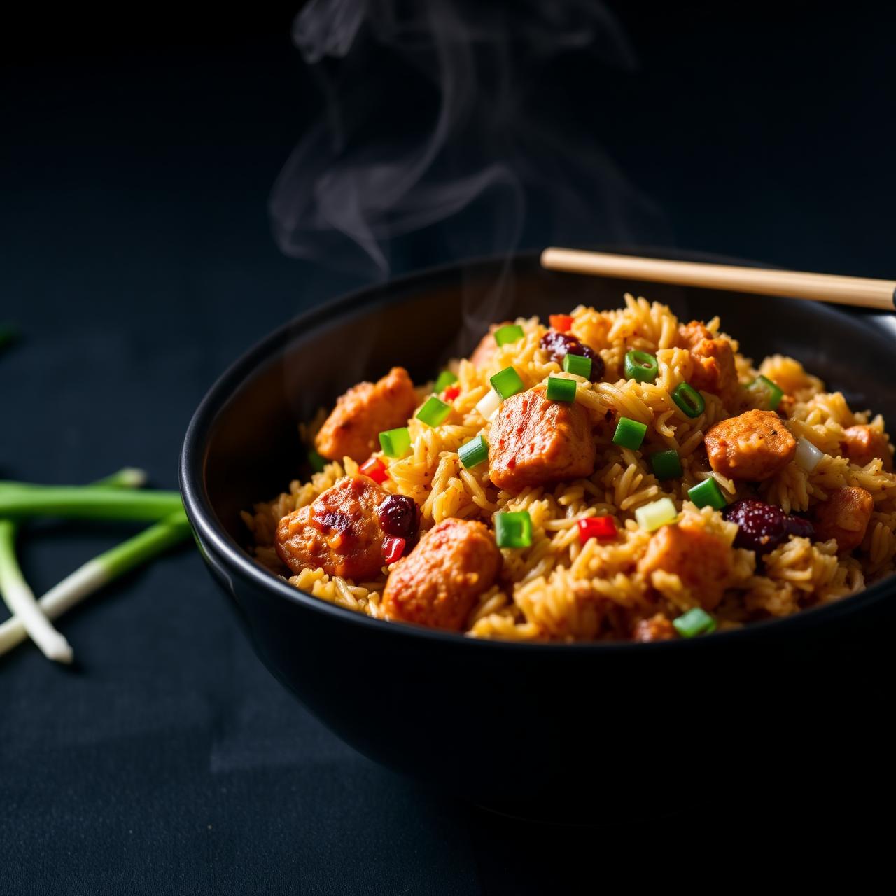 Fried Rice Chicken at Raju's Kitchen