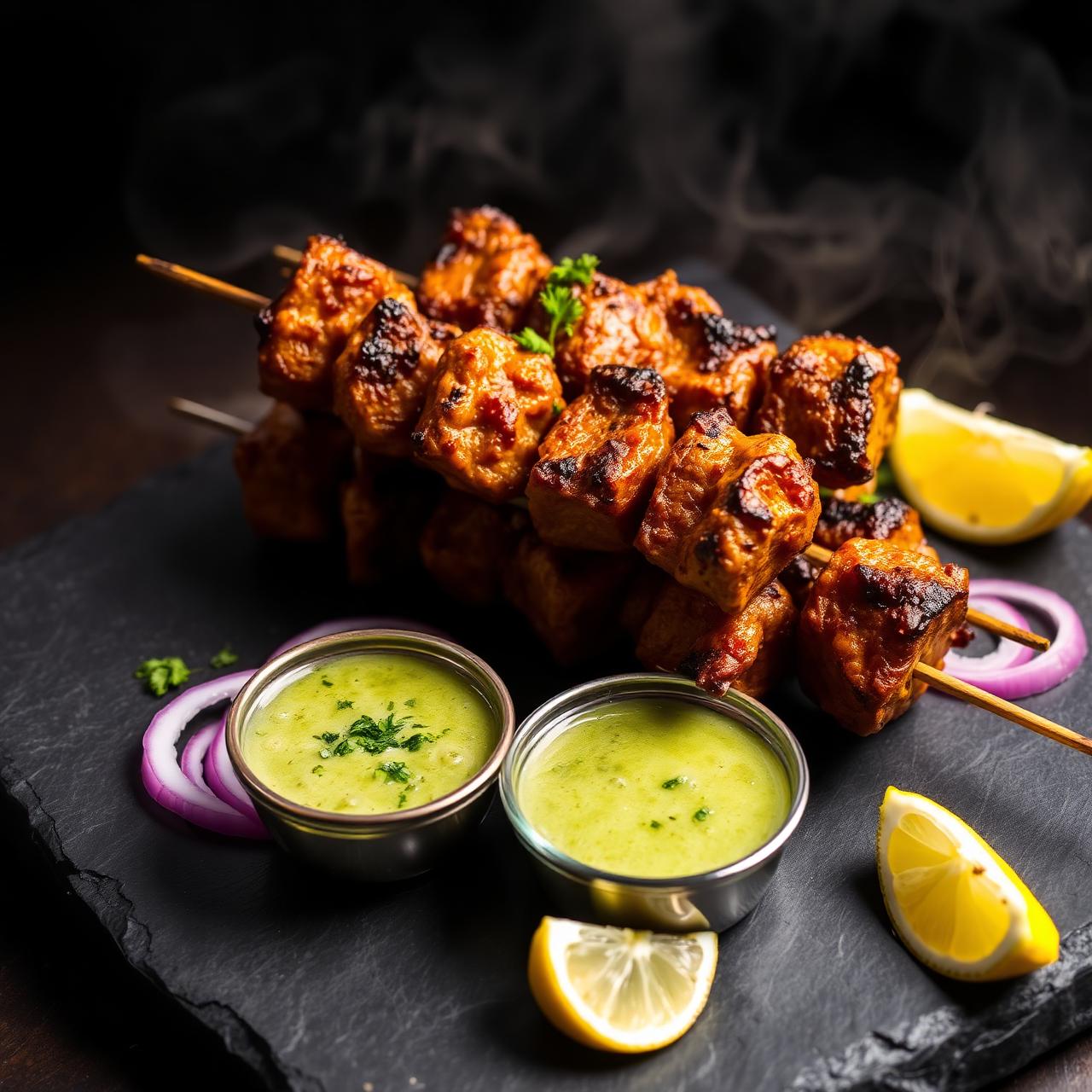 Grilled kebabs