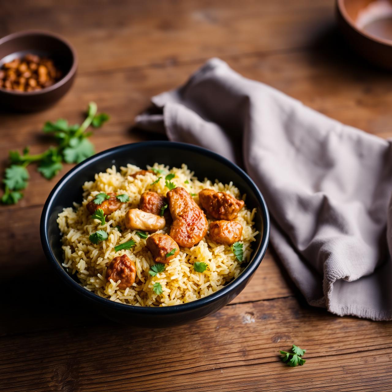 Natukodi Pulao at Raju's Kitchen